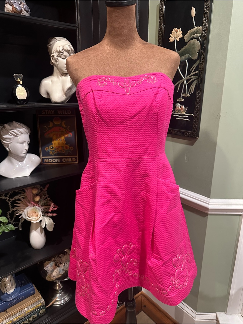Lilly Pulitzer Strapless Fit & Flare Dress – Size 6
